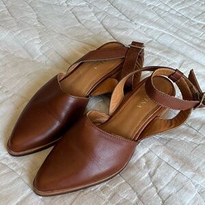 Portland Leather ankle wrap heel
